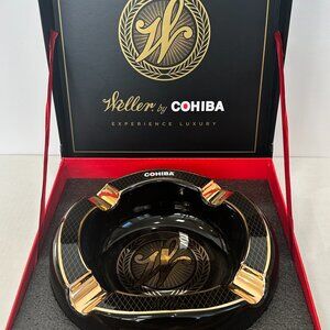 Cohiba x Weller 12 Ashtray Limited Edition Black 2022 Buffalo Trace Bourbon